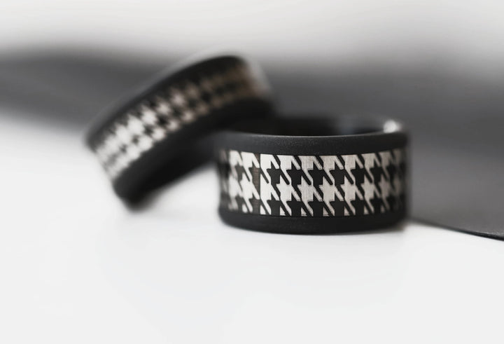 Anneau (addon ou deux tiers) en acier brillant noir OBSCURA pour bague mood interchangeable