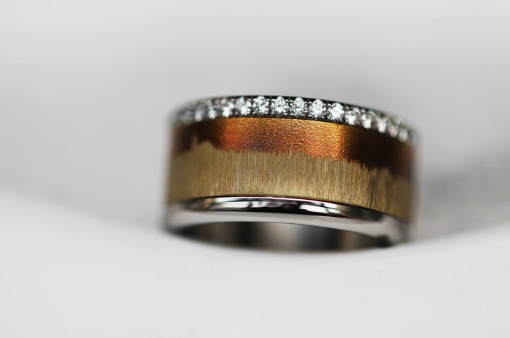 Frost crystal (Addon) for mood ring in amber steel