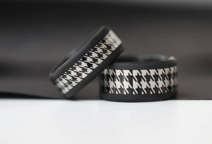 Anneau (addon ou deux tiers) en acier brillant noir OBSCURA pour bague mood interchangeable