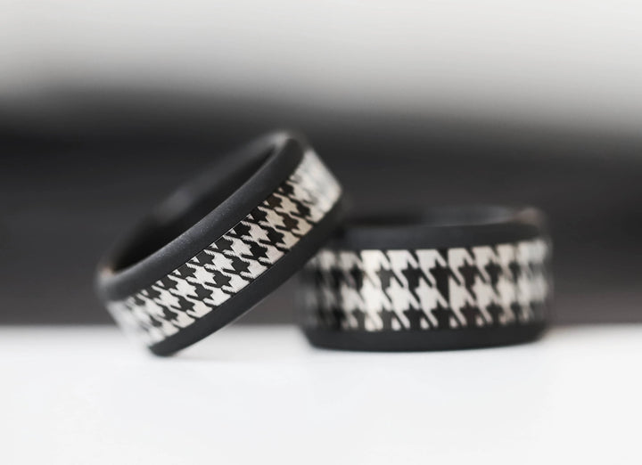 Anneau (addon ou deux tiers) en acier brillant noir OBSCURA pour bague mood interchangeable