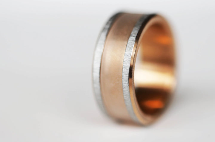 💎 Base Bijou :  extra small froissée, rose gold sur la tranche (9mm)