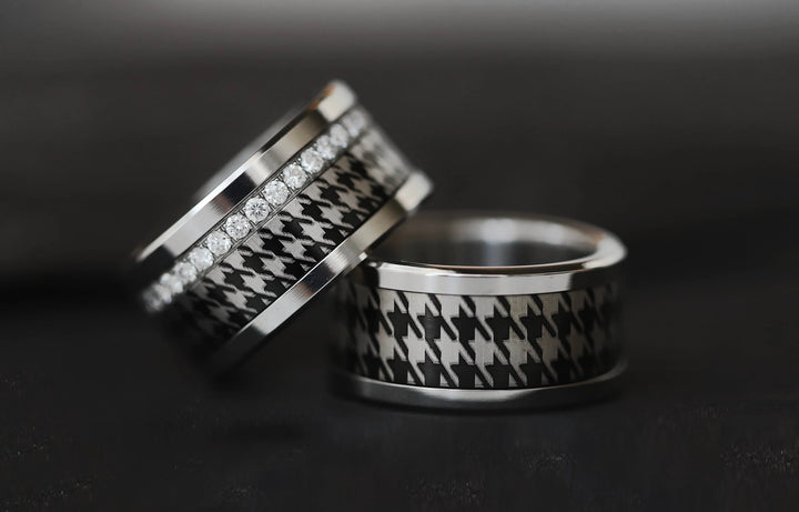 Anneau (addon ou deux tiers) en acier brillant noir OBSCURA pour bague mood interchangeable