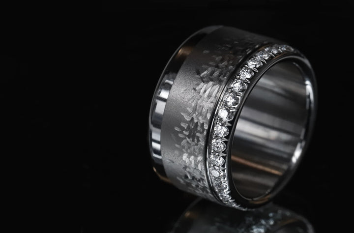 Addon in titanium "Glitter"