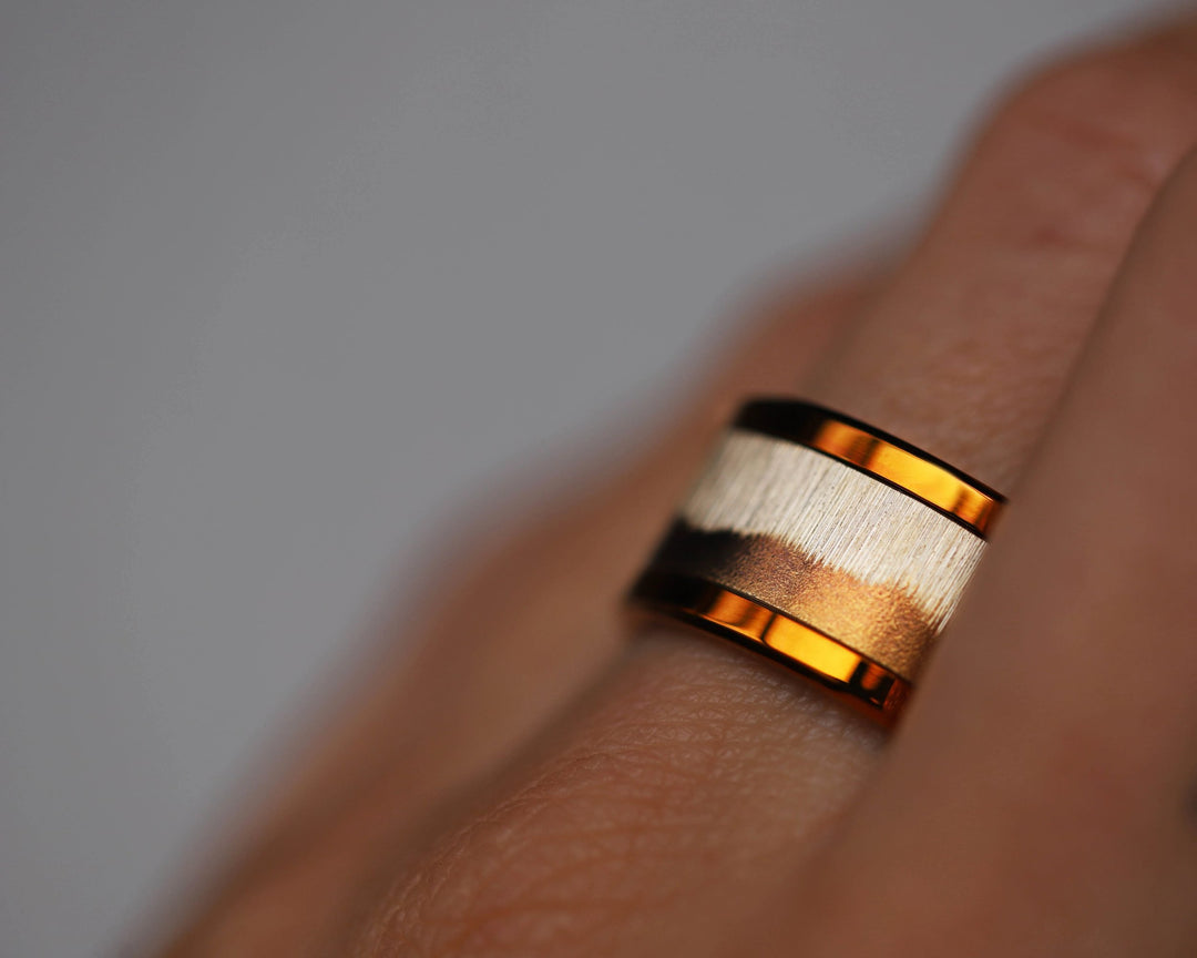 Frost crystal (Addon) for mood ring in amber steel