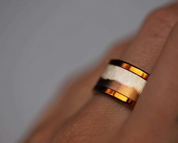Frost crystal (Addon) for mood ring in amber steel
