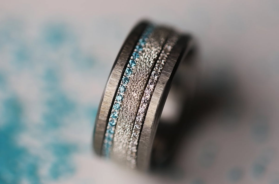 JETZT SOLO ERHÄLTLICH (nur am 27-28.09) Mini Addon „Himmlische Aura“ aus 925er Silber mit blauen Zirkonia Steinen besetzt