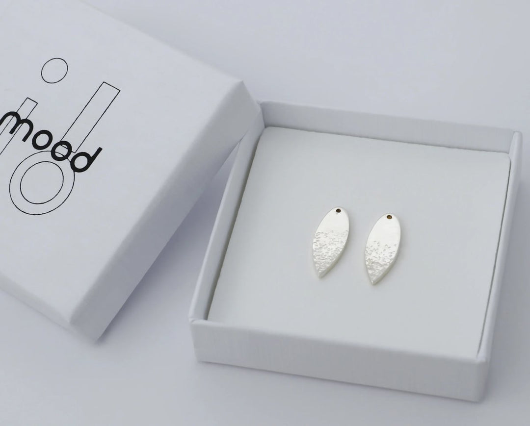 Drop "Opale écaillée" mood en argent 925 (Bijou d’oreille interchangeable)