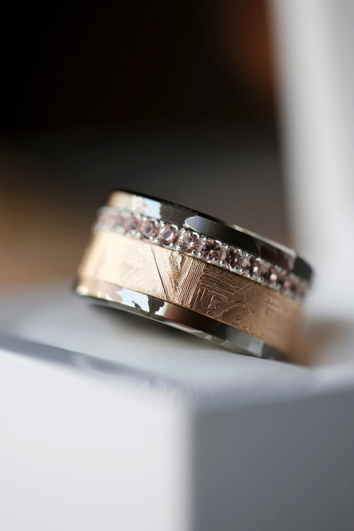 Anneau (deux tiers) Whisper of Steel en acier pour bague mood interchangeable