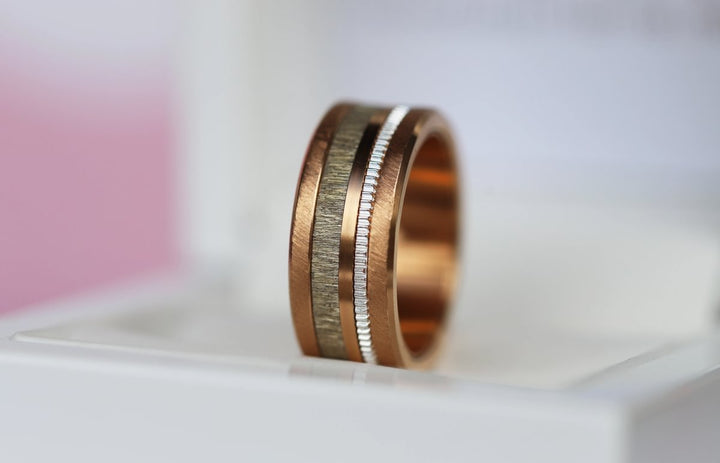 2 Inner rings (set of two minis) "Tessel" in 925 silver for interchangeable mood ring