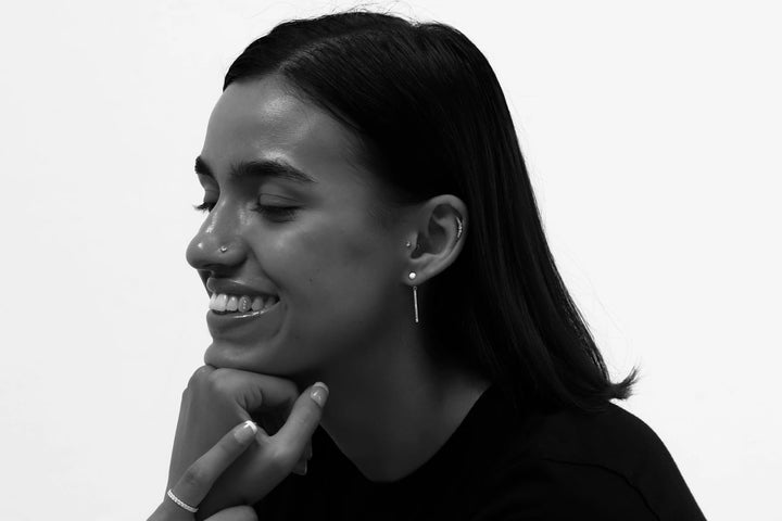 "Clip & Drop Aura authentique" mood en argent 925  serti de zircons (Bijou d’oreille interchangeable)