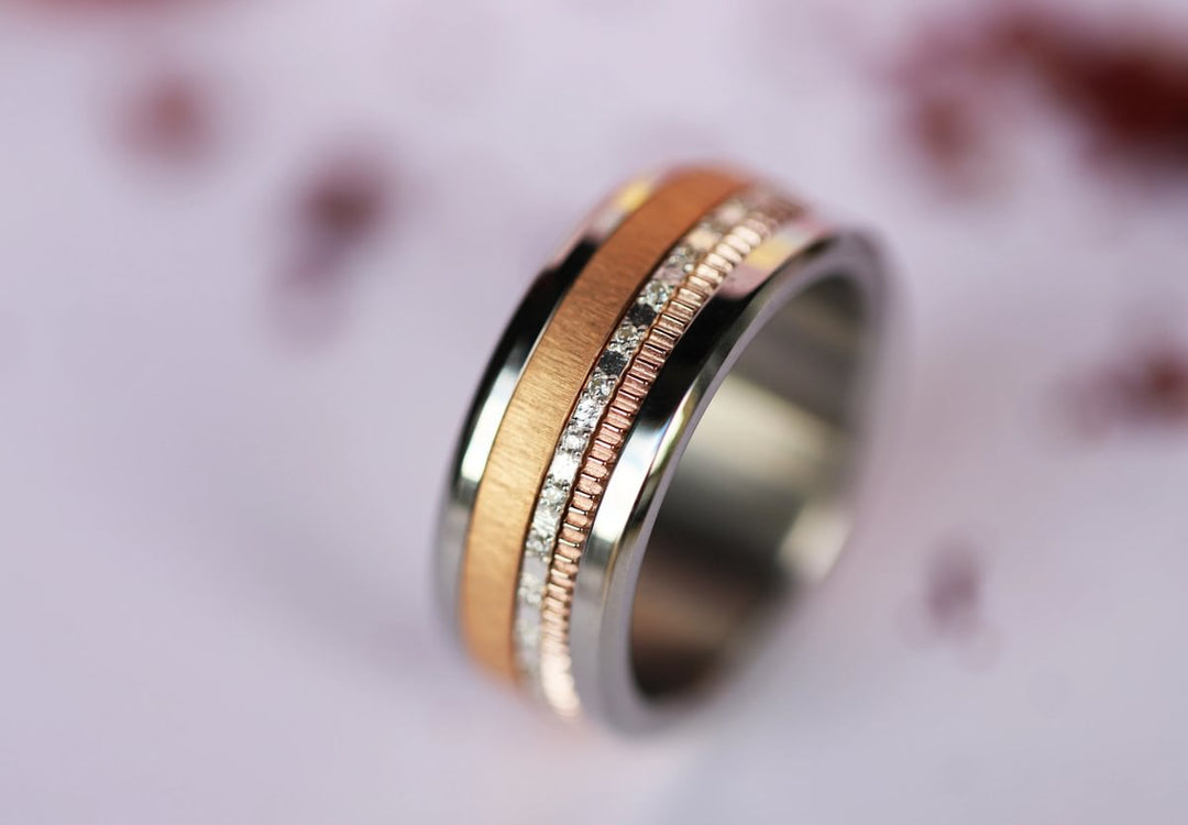 2 Innenringe (Set von 2 Minis) aus 925er Silber "Tessel" für den auswechselbaren mood Ring