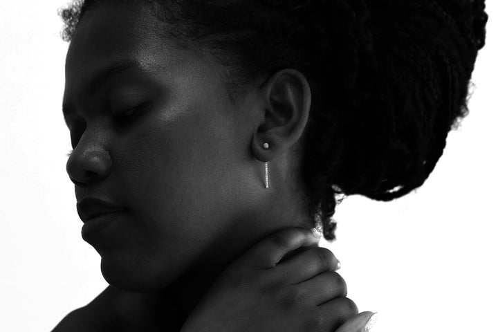 "Clip & Drop Aura authentique gold" mood en argent 925 gold  serti de zircons (Bijou d’oreille interchangeable)