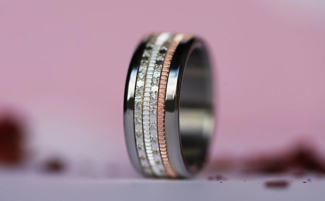 2 Innenringe (Set von 2 Minis) aus 925er Silber "Tessel" für den auswechselbaren mood Ring