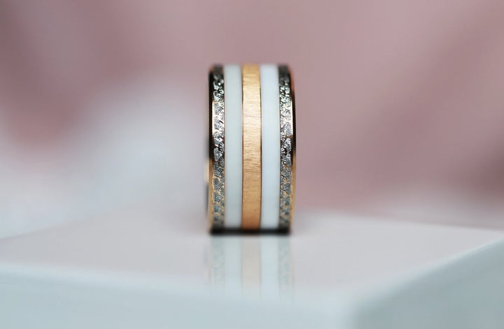 Base "Lady Rose" in steel for interchangeable mood ring– Exclusive edition 2025