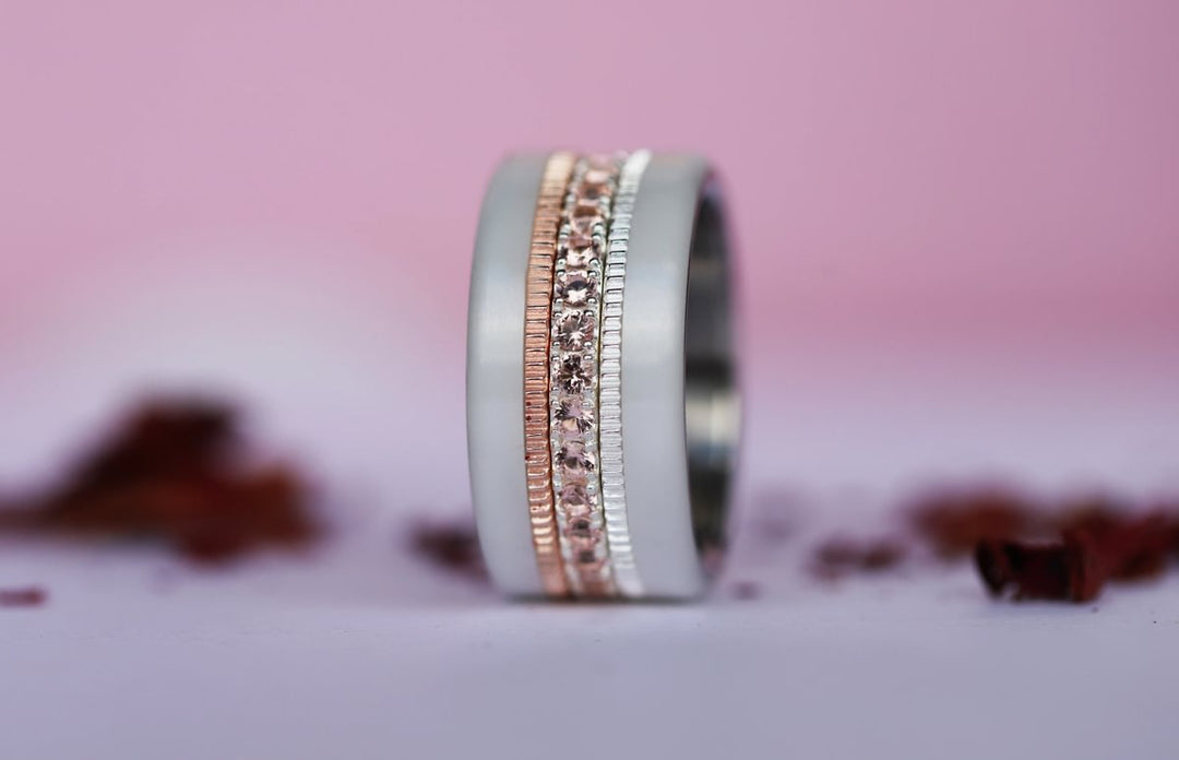 2 Innenringe (Set von 2 Minis) aus 925er Silber "Tessel" für den auswechselbaren mood Ring