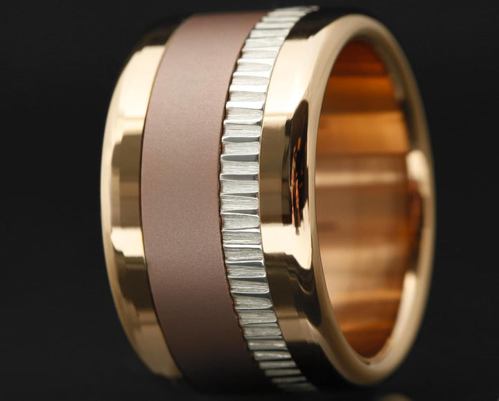 🤎 Innenring (2/3 Addon) aus taupefarbenem Aluminium für den auswechselbaren mood Ring