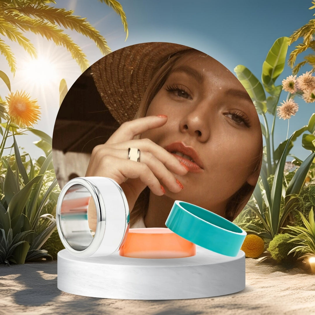 Bague mood | Couleurs d'été interchangeables