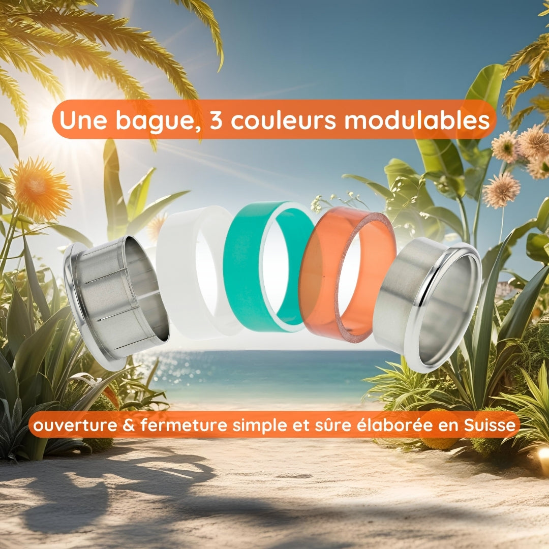 Bague mood | Couleurs d'été interchangeables