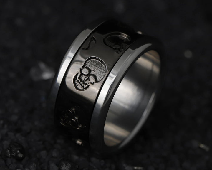 Bague_mood_interchangeable_addon_obskull_argent_anthracite