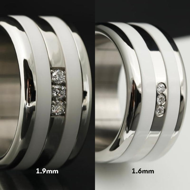 Bague mood Mont-Blanc avec 3 diamants