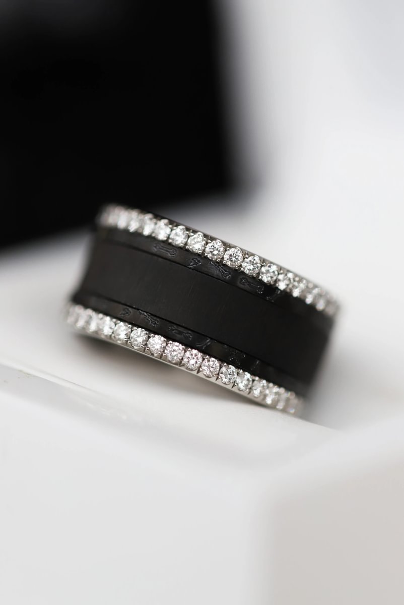 Set of 2 mini addons in black steel« Vertèbres »