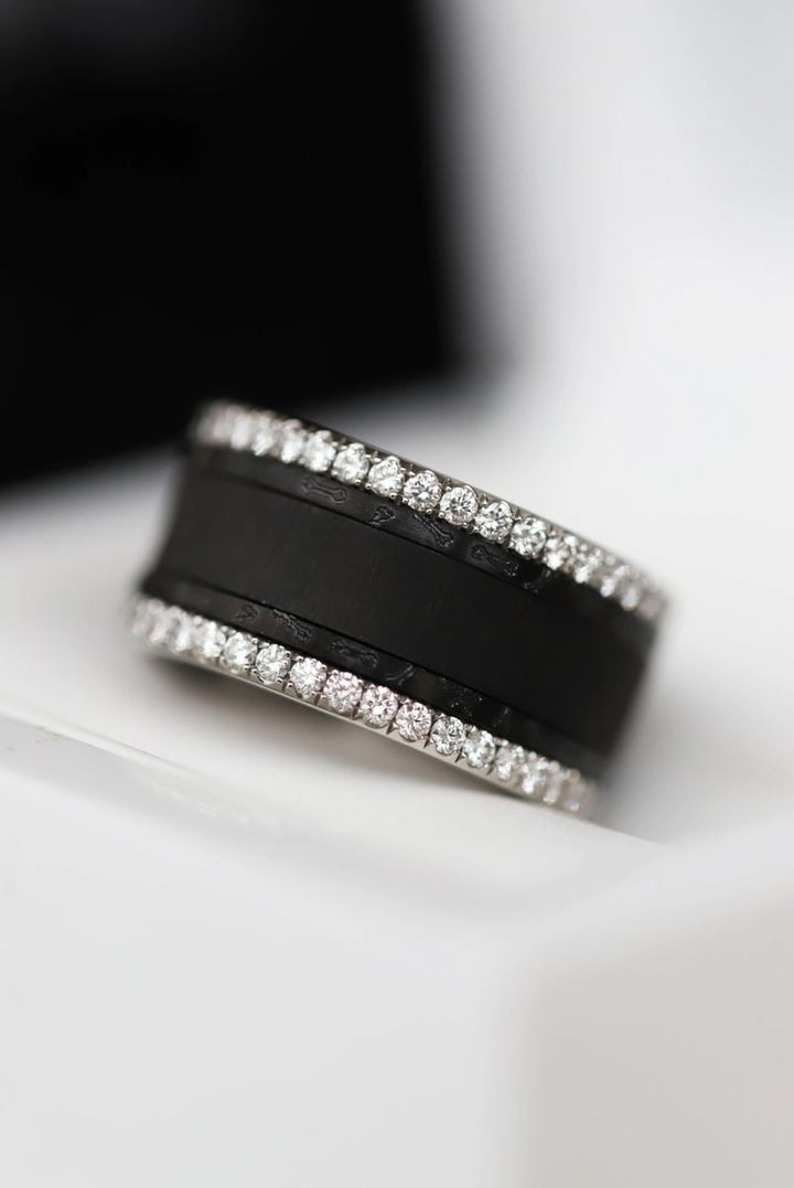 Set of 2 mini addons in black steel« Vertèbres »