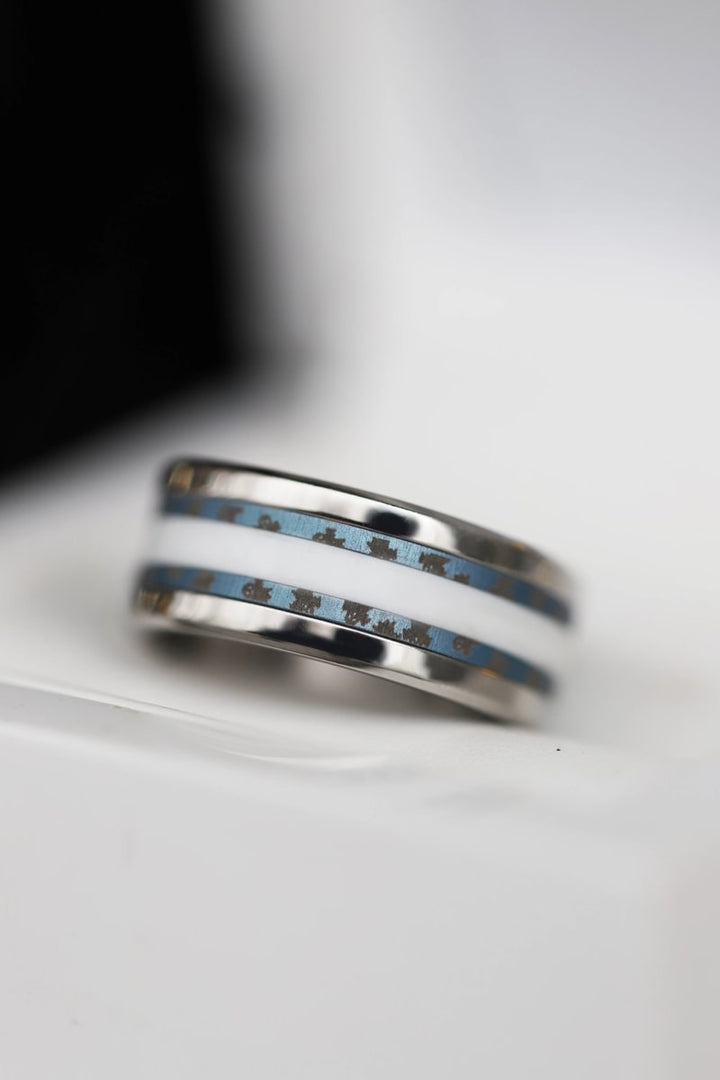 Set of 2 mini addons in blueberry aluminium  « Veil »