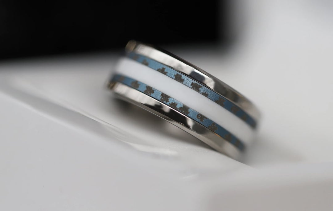 Set of 2 mini addons in blueberry aluminium  « Veil »
