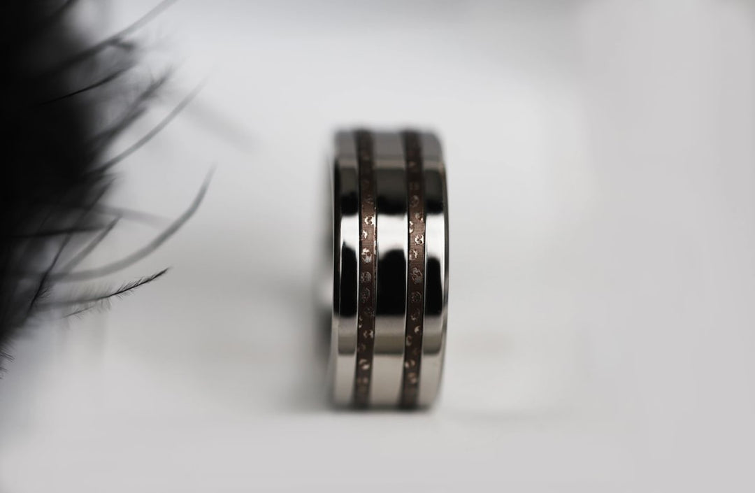 Set of 2 mini addons in steel « Moon of Steel »