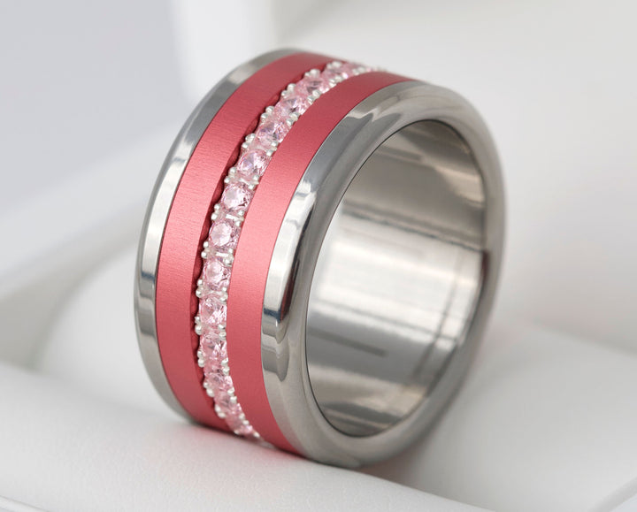 Mood ring "Aura" with 3 interchangeable ring