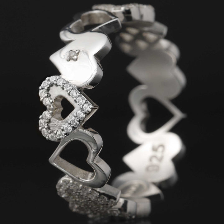 bague argent - zircon - femme -