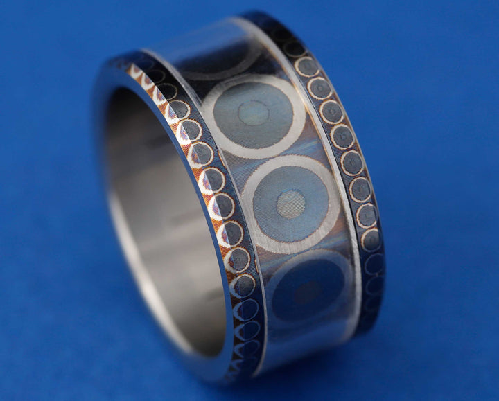 BASE SMALL EN TITANE - OEIL BLEU (11MM)