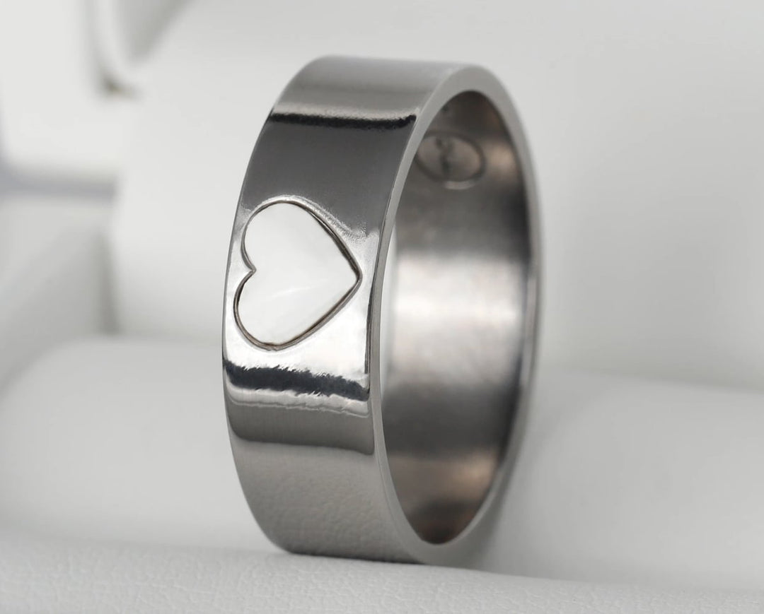 💓💓🩷 Innenring (Addon) "Schlüssel der Liebe" aus Silber mit rogoldener Ausführung, mood Ring Damen🤍🩶