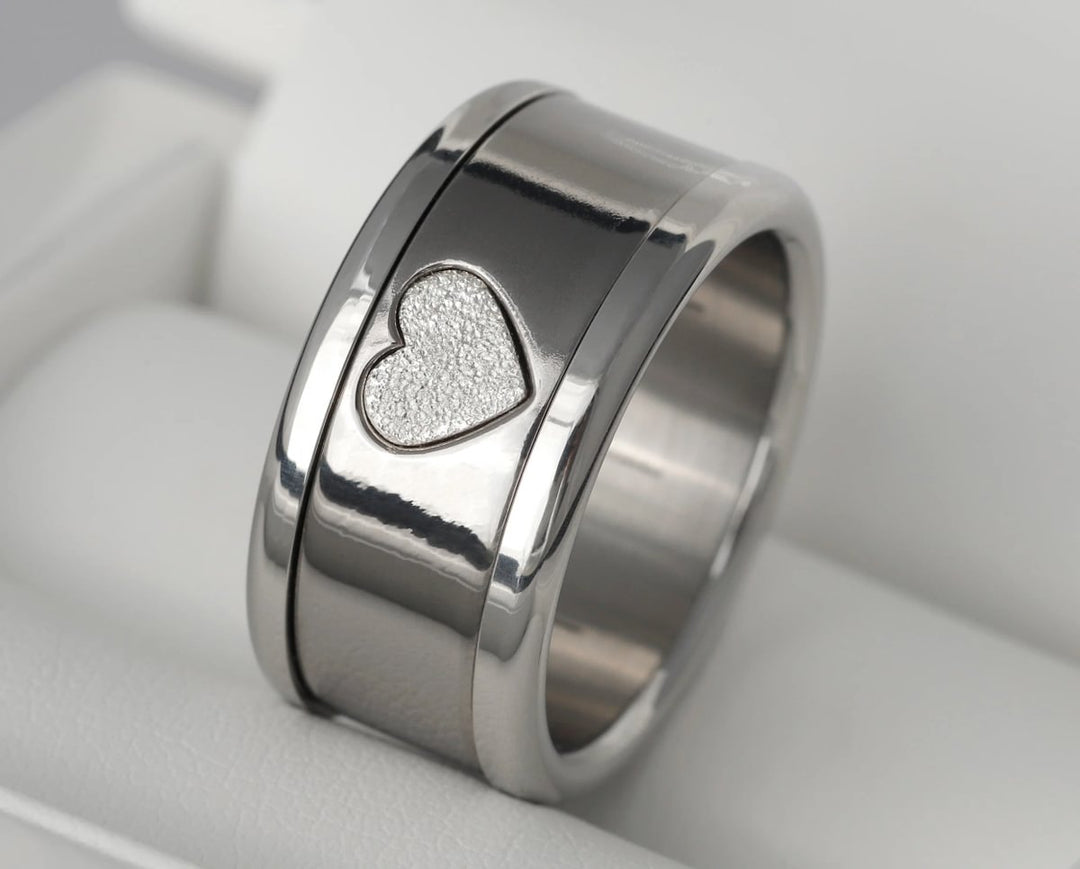 💓💓🩷 Innenring (Addon) "Schlüssel der Liebe" aus Silber mit rogoldener Ausführung, mood Ring Damen🤍🩶