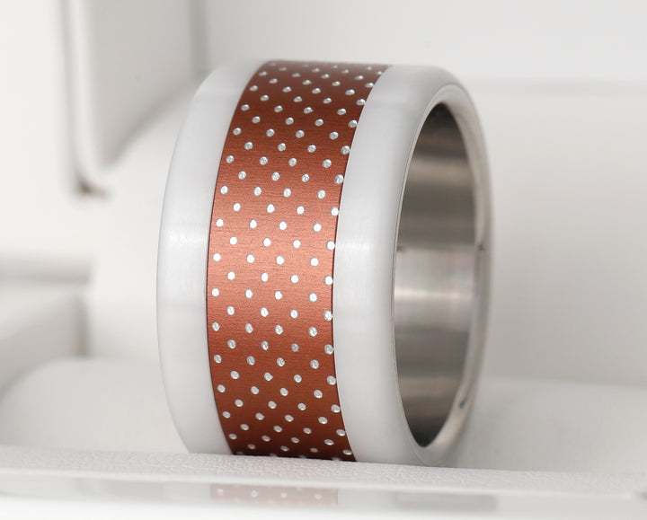 ⸰⸰⸰⸰⸰ Addon in aluminium little dots ochre ⸰⸰⸰⸰⸰
