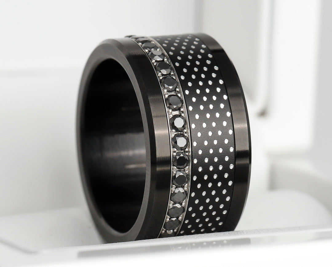⸰⸰⸰⸰⸰ 2/3 Addon Aluminium Pünktchen schwarz ⸰⸰⸰⸰⸰