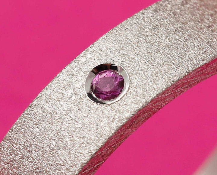 2/3 addon in silver purple sapphire crossed