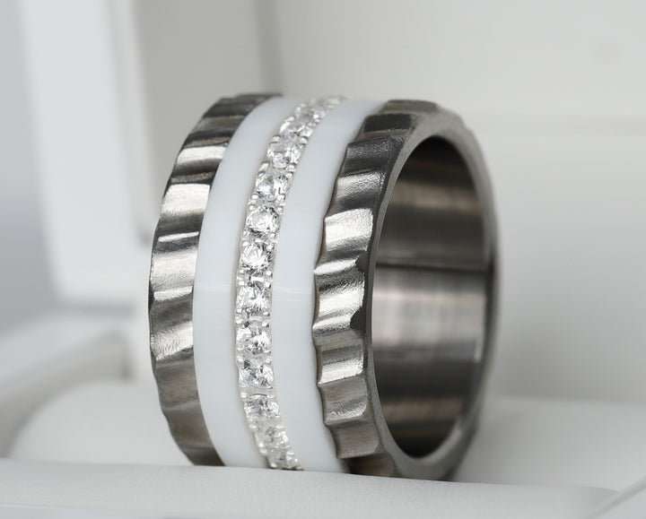 Large Zagora Fassung aus Edelstahl (13mm)
