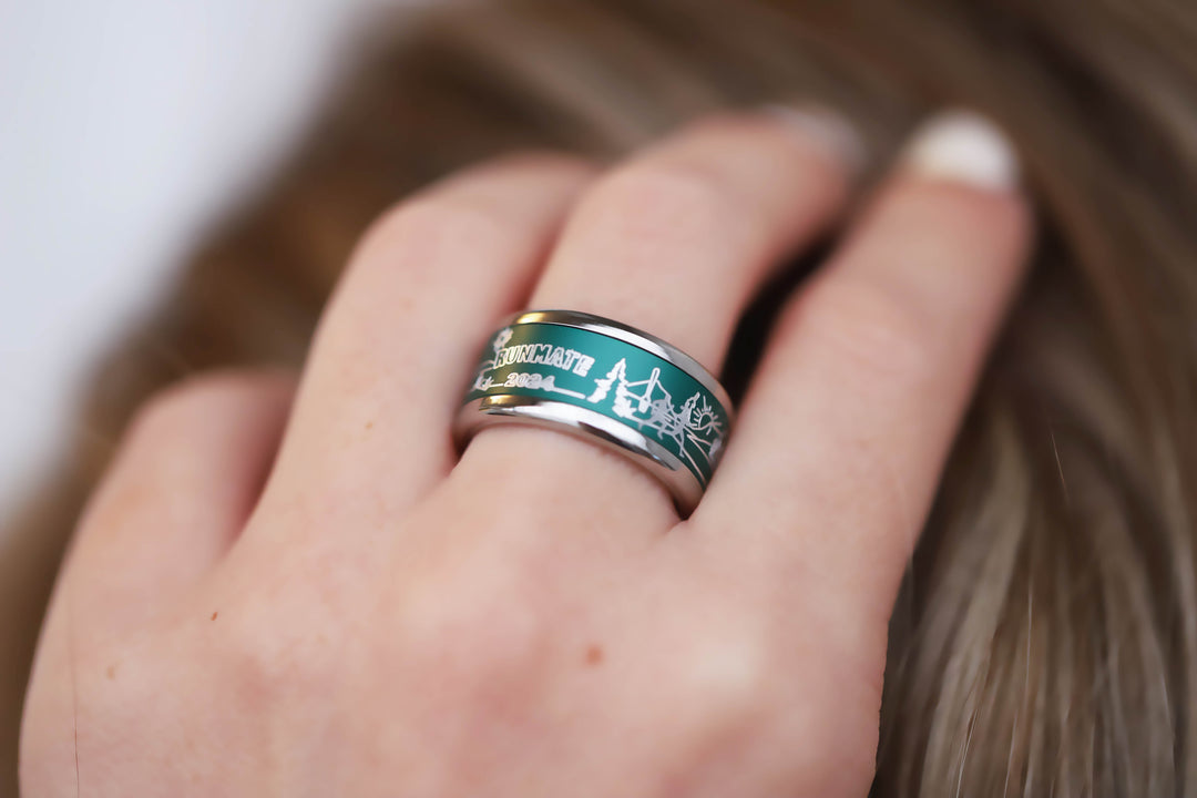 bague runmate mood femme vert emeraude