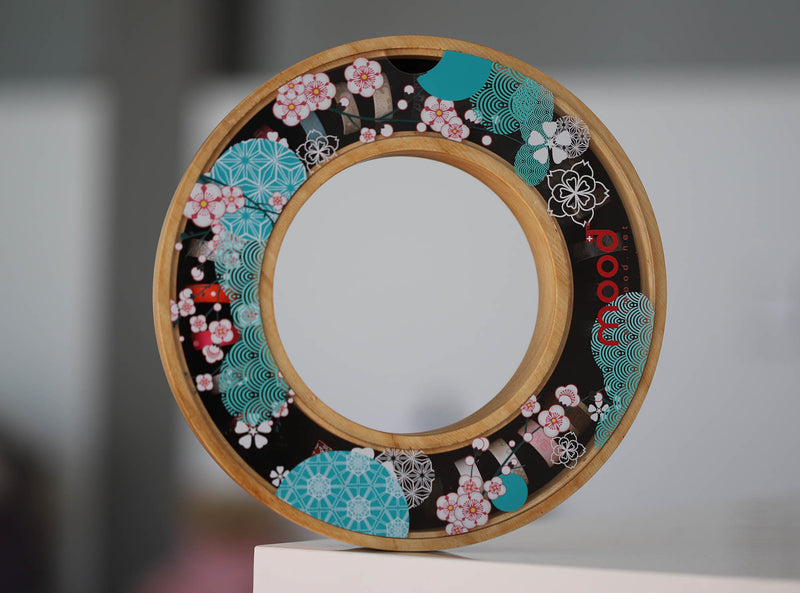 Ringkästchen aus Holz mit „Japan“ Deckel