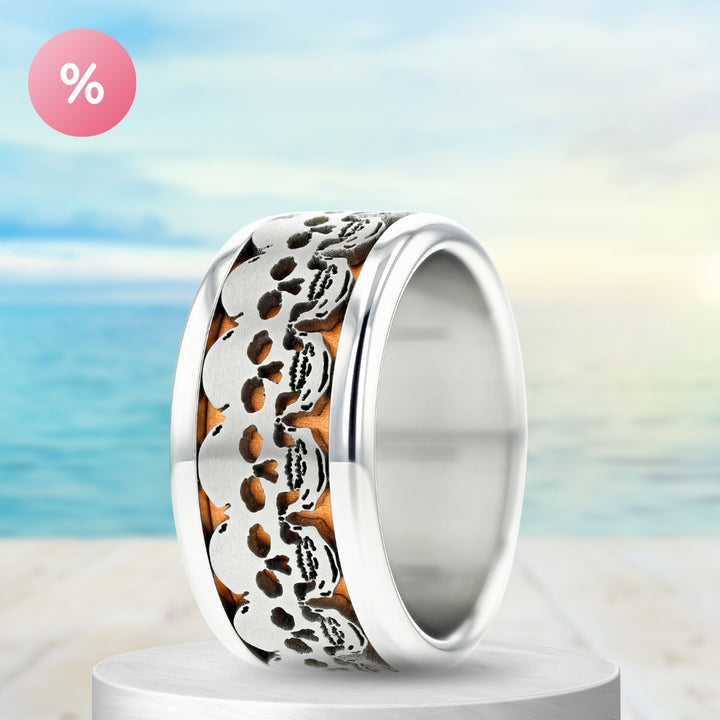3D Skull mood Ring - Schweizer Schmuck mit Totenkopf für Männer und Frauen