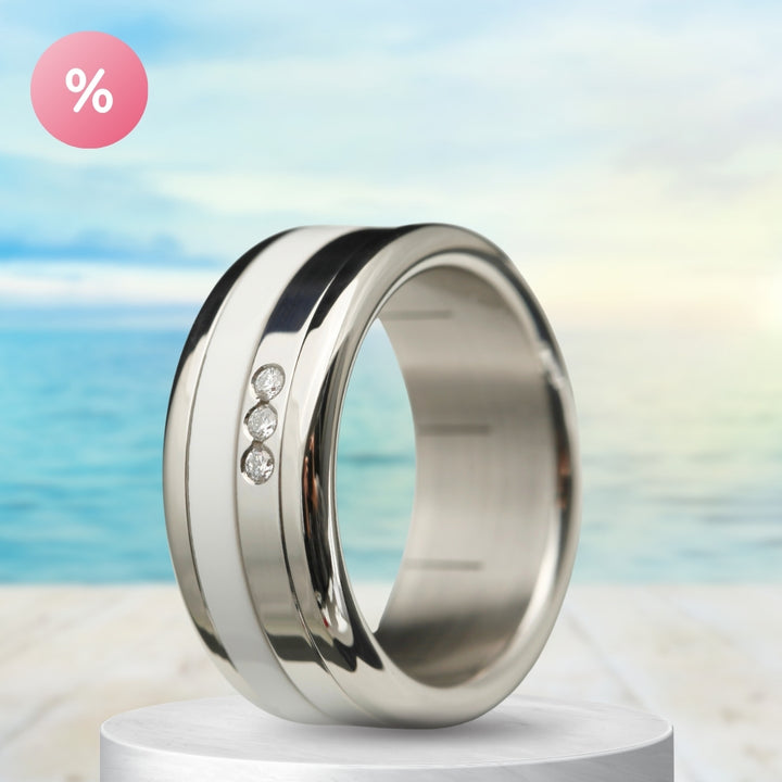 Ringset Liskamm with diamonds