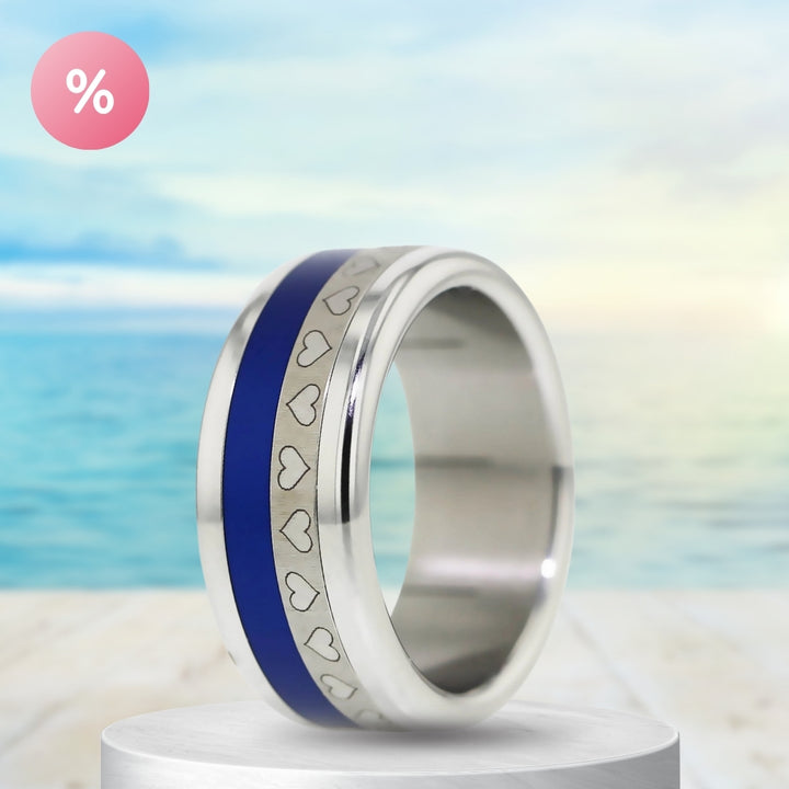 mood Ring Lovely Herzen mit auswechselbarer Farbe