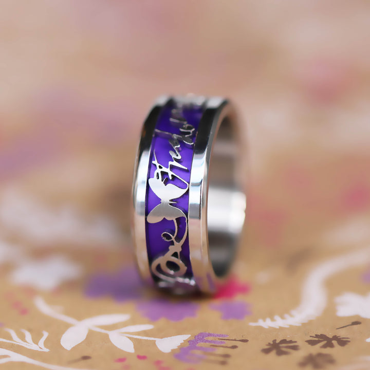 Insert deux tiers en aluminium, violet