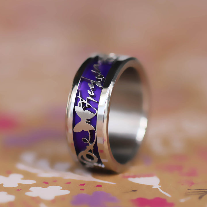 Insert deux tiers en aluminium, violet