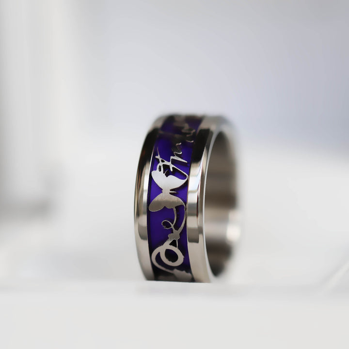 Insert deux tiers en aluminium, violet