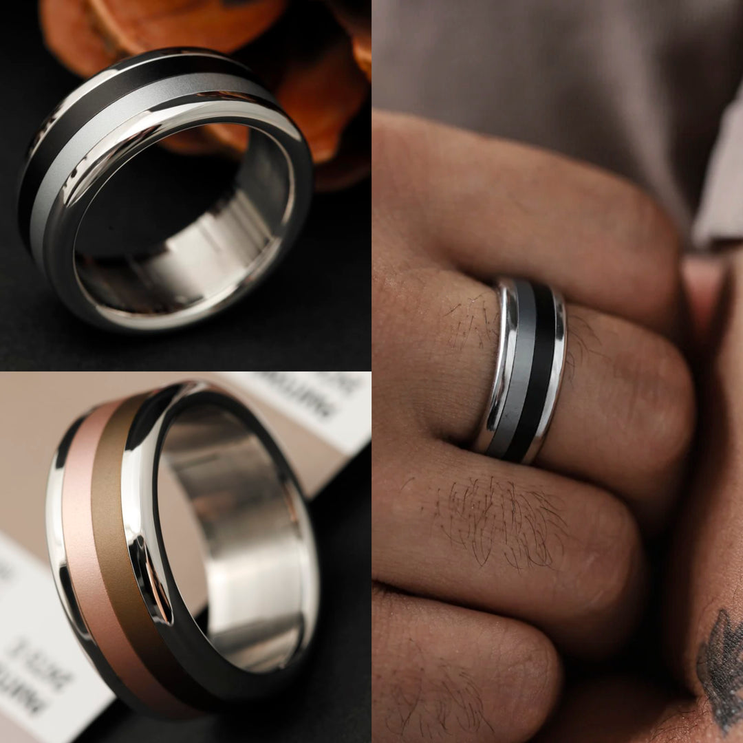 mood Ring-Set Quatro 4 Farben