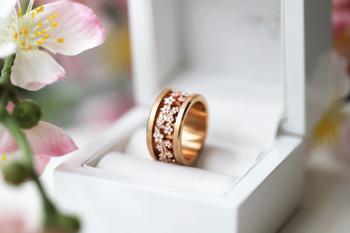 🌸 Innenring (Addon) NAGOYA aus 925 Silber mit Emaille-Beschichtung für den auswechselbaren mood Ring 🌸