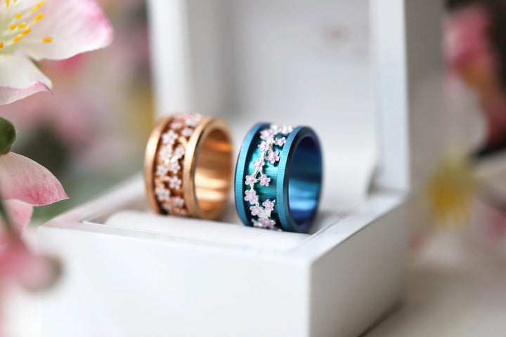 🌸 Innenring (Addon) NAGOYA aus 925 Silber mit Emaille-Beschichtung für den auswechselbaren mood Ring 🌸