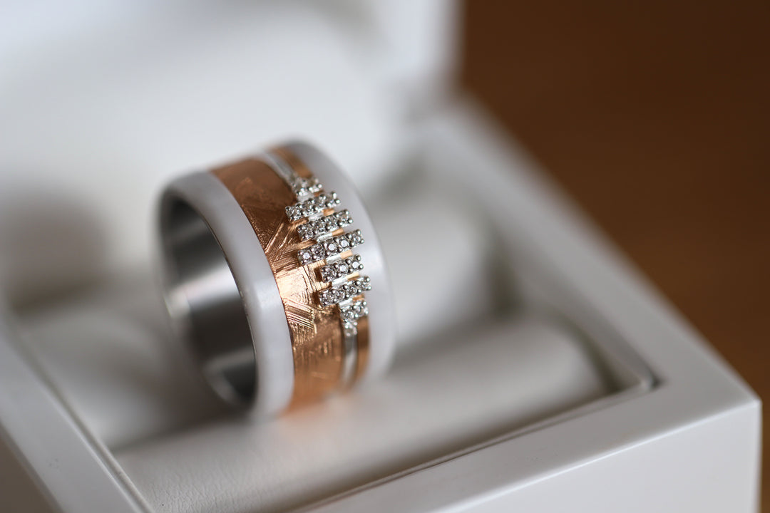 Stellera Cut 💠 Mini Addon 3D center aus 925er Silber mit Zirkonia Steine für den auswechselbaren mood Ring